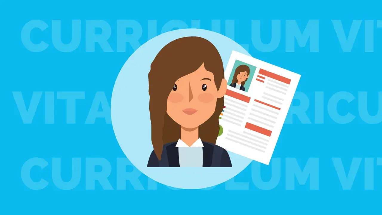 Donna con curriculum in mano, pronta per l'invio curriculum aziende che assumono.