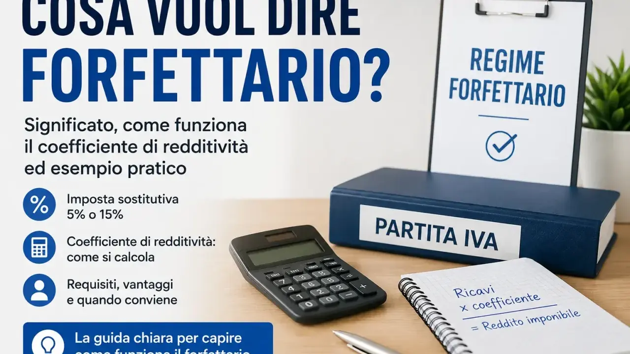 Guida al regime forfettario: imposta sostitutiva 5% o 15%, coefficiente di redditività e requisiti per la partita IVA.