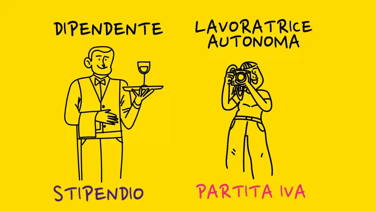 Dipendente con stipendio vs. lavoratrice autonoma con partita IVA. Chi deve aprire la partita IVA?
