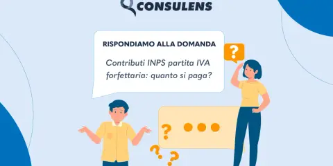 Due persone perplesse si interrogano sui contributi INPS per la partita IVA forfettaria.