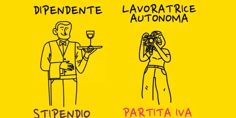 Dipendente con stipendio vs. lavoratrice autonoma con partita IVA. Chi deve aprire la partita IVA?