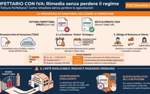 Guida per iva elettricista: come correggere fattura forfettaria con IVA, emettere nota di variazione TD04, rispettare scadenze e rimborsare il cliente.
