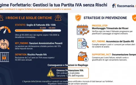 Regime forfettario: rischi di sforare fatturato, sanzioni e decadenza. Evitare la disapplicazione regime forfettario per accertamento con monitoraggio e documentazione.