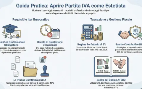 Guida per aprire partita IVA come estetista: requisiti, tassazione e codici ATECO per avviare l'attività.