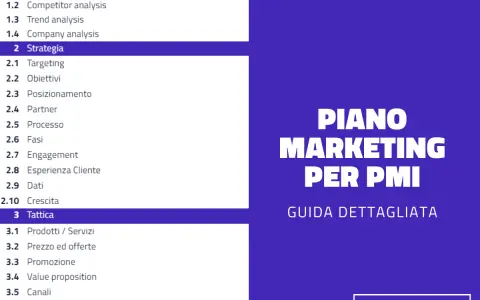 Piano marketing per PMI: guida dettagliata con analisi mercato, strategia e tattica. Leggi l'articolo.