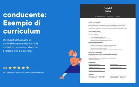 A CV for a driver named Gabriel Gallo, highlighting his experience and skills.