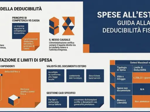 Guida alla deducibilità fiscale delle spese all'estero: principi, requisiti, documentazione e limiti.
