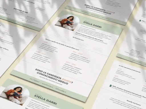 Curriculum vitae di Stella Darbi, giornalista ed economista, con esperienze lavorative e formative.