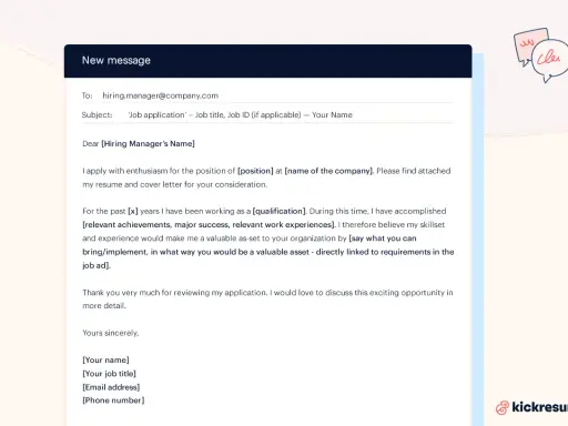 Esempio di testo mail per invio CV. Modello di email per candidarsi a un'offerta di lavoro, con campi personalizzabili per posizione, qualifiche ed esperienze.