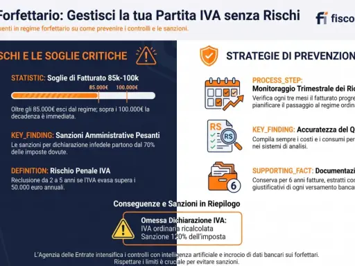 Regime forfettario: rischi di sforare fatturato, sanzioni e decadenza. Evitare la disapplicazione regime forfettario per accertamento con monitoraggio e documentazione.