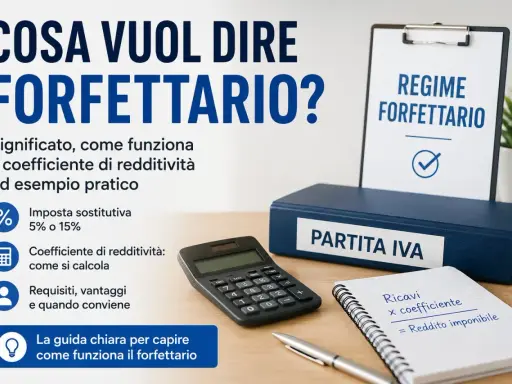 Guida al regime forfettario: imposta sostitutiva 5% o 15%, coefficiente di redditività e requisiti per la partita IVA.