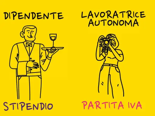 Dipendente con stipendio vs. lavoratrice autonoma con partita IVA. Chi deve aprire la partita IVA?