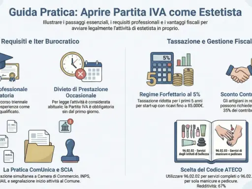 Guida per aprire partita IVA come estetista: requisiti, tassazione e codici ATECO per avviare l'attività.