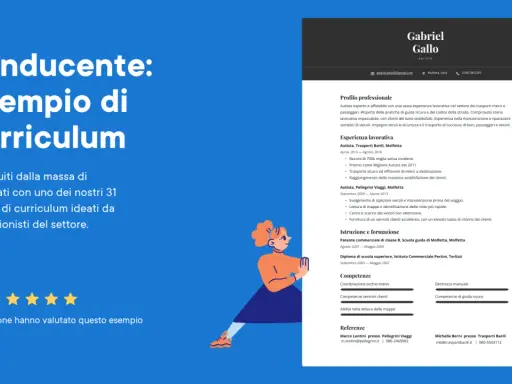 A CV for a driver named Gabriel Gallo, highlighting his experience and skills.