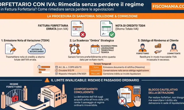 Guida per iva elettricista: come correggere fattura forfettaria con IVA, emettere nota di variazione TD04, rispettare scadenze e rimborsare il cliente.