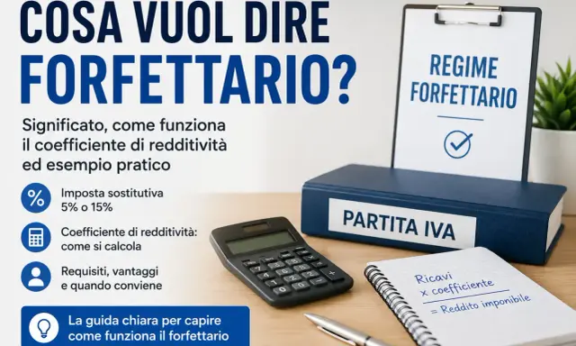 Guida al regime forfettario: imposta sostitutiva 5% o 15%, coefficiente di redditività e requisiti per la partita IVA.