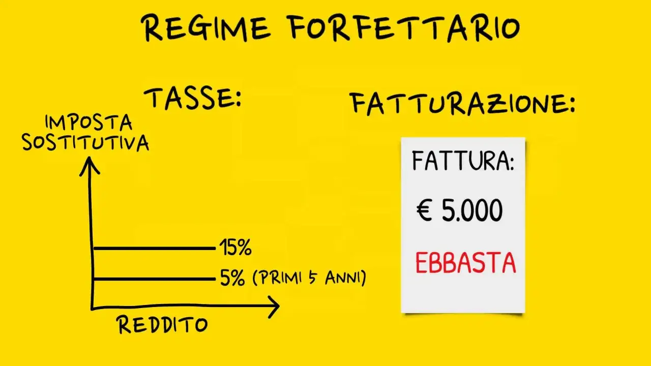 Regime forfettario: tasse al 5% (primi 5 anni) per la tua partita IVA. Fattura &euro;5.000, e basta!