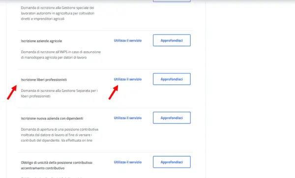 Domanda di iscrizione alla Gestione Separata per liberi professionisti, utile per conoscere i codici ateco gestione separata.